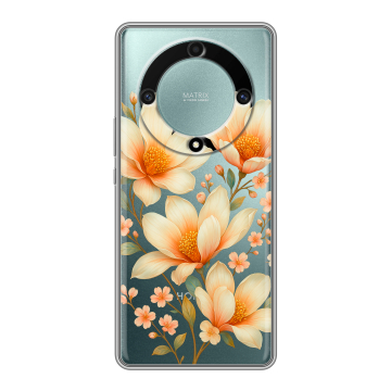 Силиконовый чехол на Huawei Honor X9a с принтом Цветы