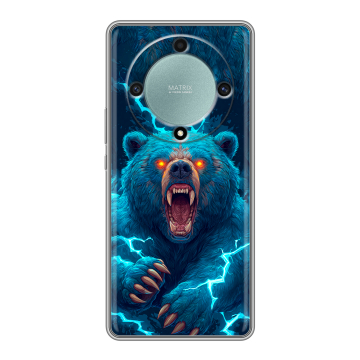 Силиконовый чехол на Huawei Honor X9a с принтом Медведь