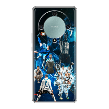 Силиконовый чехол на Huawei Honor X9a с принтом Реал Роналдо Силиконовый чехол на Huawei Honor X9a с принтом Реал Роналдо