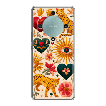 Силиконовый чехол на Huawei Honor X9a с принтом Модный принт