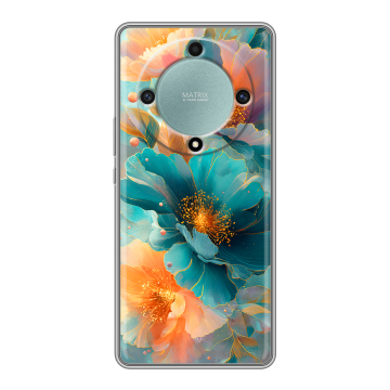 Силиконовый чехол на Huawei Honor X9a с принтом Цветы