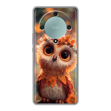 Силиконовый чехол на Huawei Honor X9a с принтом Милая сова