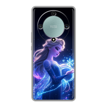 Силиконовый чехол на Huawei Honor X9a с принтом Холодное сердце Frozen