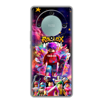 Силиконовый чехол на Huawei Honor X9a с принтом Roblox Роблокс Силиконовый чехол на Huawei Honor X9a с принтом Roblox Роблокс