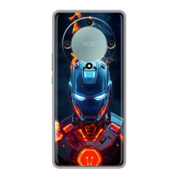 Силиконовый чехол на Huawei Honor X9a с принтом IronMan Железный человек Силиконовый чехол на Huawei Honor X9a с принтом IronMan Железный человек