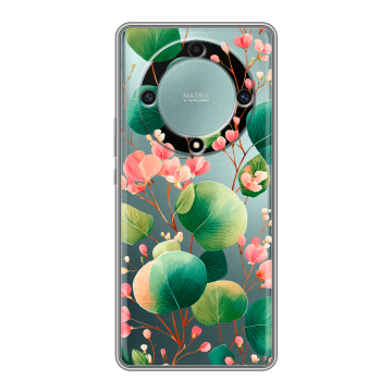 Силиконовый чехол на Huawei Honor X9a с принтом женский
