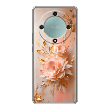 Силиконовый чехол на Huawei Honor X9a с принтом женский