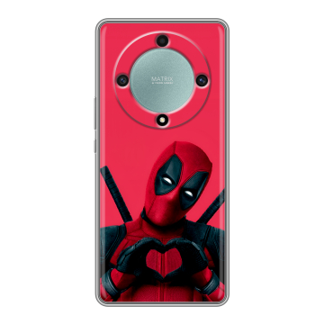 Силиконовый чехол на Huawei Honor X9a с принтом Дедпул Deadpool Силиконовый чехол на Huawei Honor X9a с принтом Дедпул Deadpool