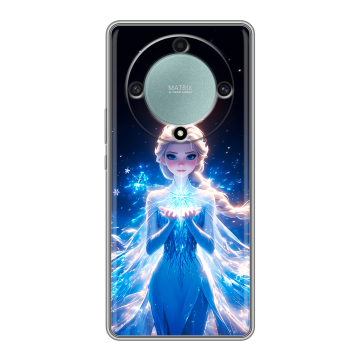 Силиконовый чехол на Huawei Honor X9a с принтом Холодное сердце Frozen