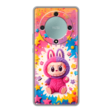 Силиконовый чехол на Huawei Honor X9a с принтом Labubu Лабубу