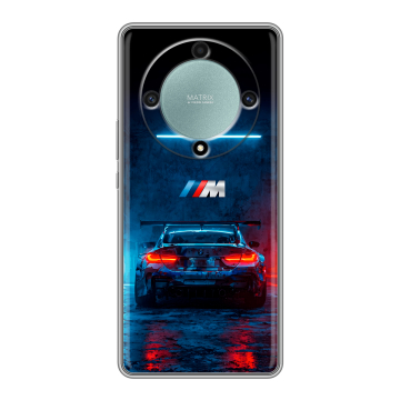 Силиконовый чехол на Huawei Honor X9a с принтом BMW БМВ