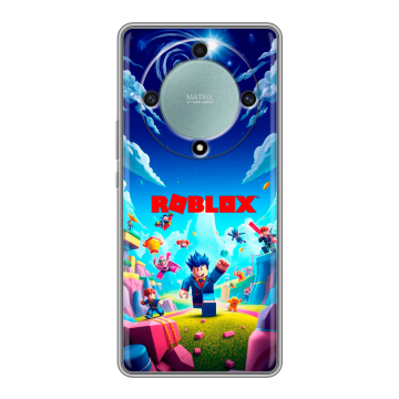 Силиконовый чехол на Huawei Honor X9a с принтом Roblox Роблокс