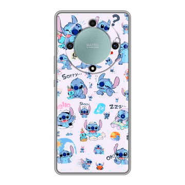Силиконовый чехол на Huawei Honor X9a с принтом Лило и Стич