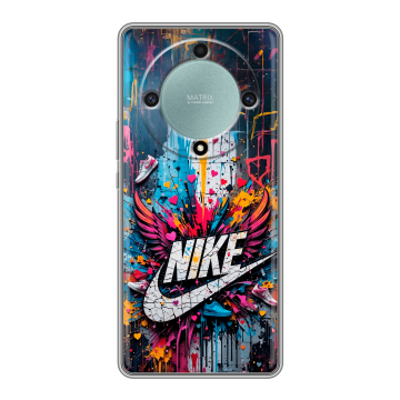 Силиконовый чехол на Huawei Honor X9a с принтом Nike Найк Силиконовый чехол на Huawei Honor X9a с принтом Nike Найк