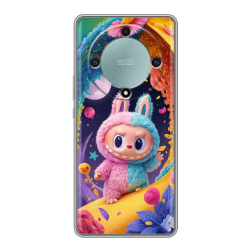 Силиконовый чехол на Huawei Honor X9a с принтом Labubu Лабубу Силиконовый чехол на Huawei Honor X9a с принтом Labubu Лабубу