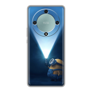 Силиконовый чехол на Huawei Honor X9a с принтом Миньоны