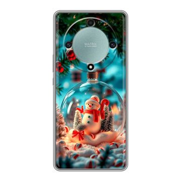 Силиконовый чехол на Huawei Honor X9a с принтом Новый год