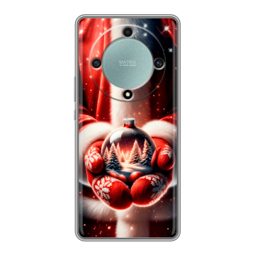 Силиконовый чехол на Huawei Honor X9a с принтом Новый год