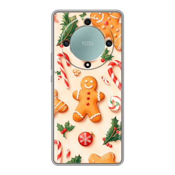 Силиконовый чехол на Huawei Honor X9a с принтом Новый год
