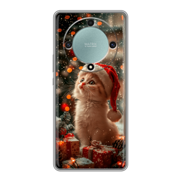 Силиконовый чехол на Huawei Honor X9a с принтом Новый год