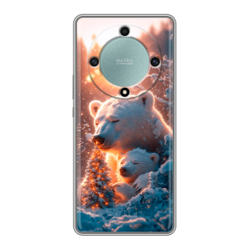 Силиконовый чехол на Huawei Honor X9a с принтом Новый год Силиконовый чехол на Huawei Honor X9a с принтом Новый год