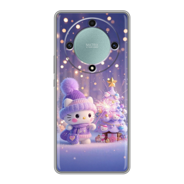 Силиконовый чехол на Huawei Honor X9a с принтом Новый год Силиконовый чехол на Huawei Honor X9a с принтом Новый год
