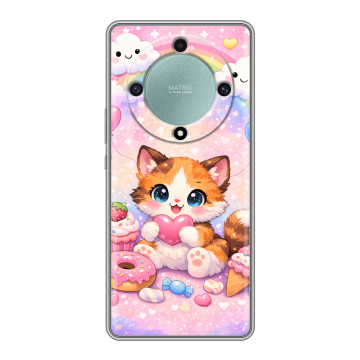 Силиконовый чехол на Huawei Honor X9a с принтом для девочек