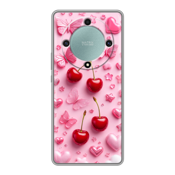 Силиконовый чехол на Huawei Honor X9a с принтом для девочек