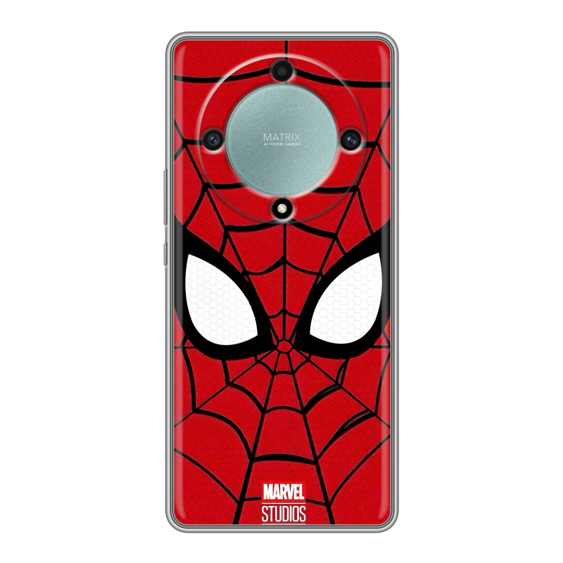 Силиконовый чехол на Huawei Honor X9a с принтом человек паук spiderman Силиконовый чехол на Huawei Honor X9a с принтом человек паук spiderman