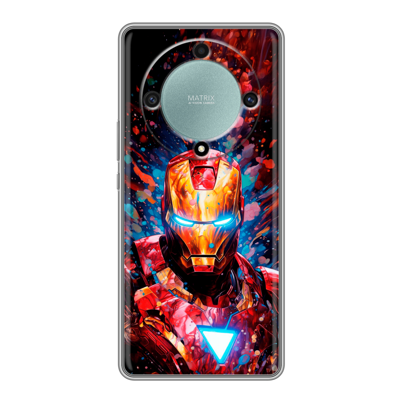 Силиконовый чехол на Huawei Honor X9a с принтом Железный человек Ironman Силиконовый чехол на Huawei Honor X9a с принтом Железный человек Ironman