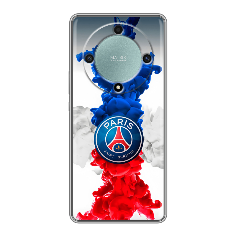 Силиконовый чехол на Huawei Honor X9a с принтом PSG ПСЖ Силиконовый чехол на Huawei Honor X9a с принтом PSG ПСЖ