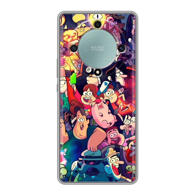 Силиконовый чехол на Huawei Honor X9a с принтом Gravity Falls Гравити Фолз Силиконовый чехол на Huawei Honor X9a с принтом Gravity Falls Гравити Фолз