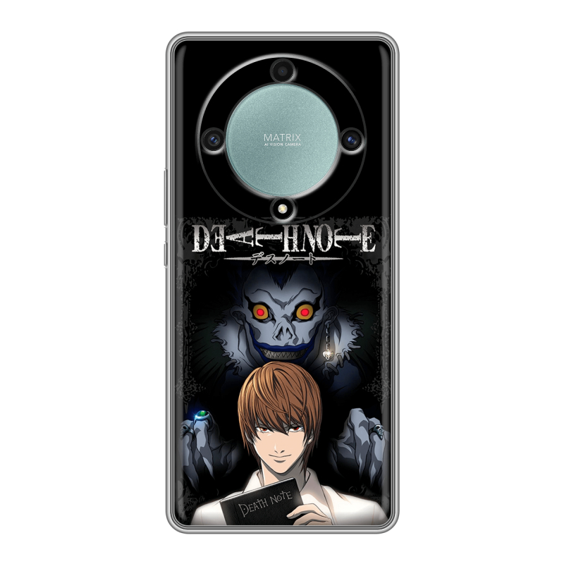 Силиконовый чехол на Huawei Honor X9a с принтом Death note Тетрадь смерти Силиконовый чехол на Huawei Honor X9a с принтом Death note Тетрадь смерти