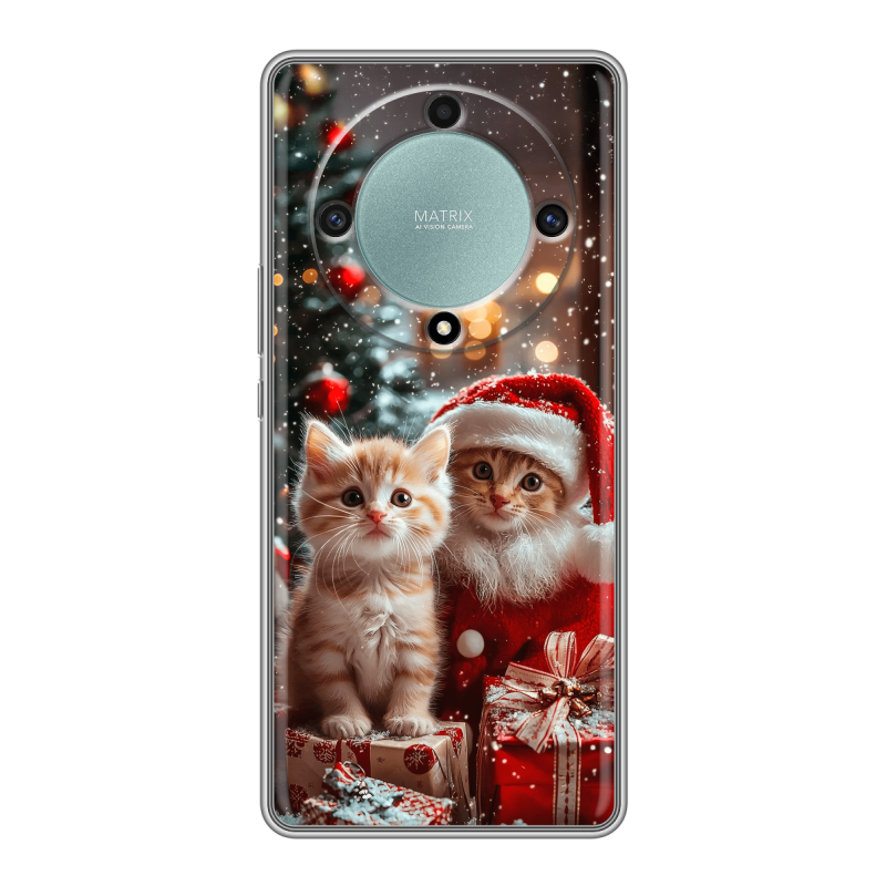 Силиконовый чехол на Huawei Honor X9a с принтом Новый год Силиконовый чехол на Huawei Honor X9a с принтом Новый год