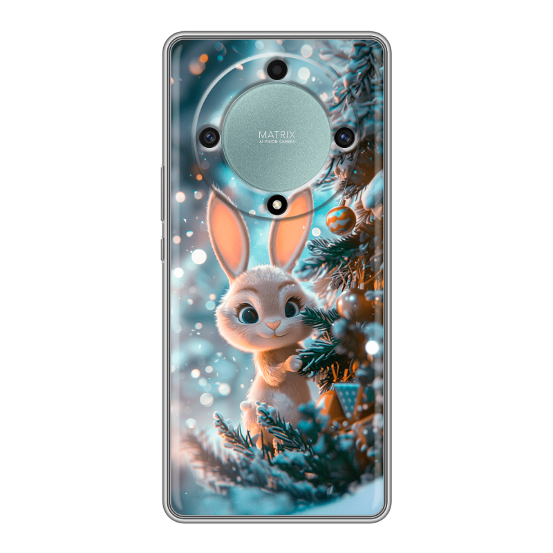 Силиконовый чехол на Huawei Honor X9a с принтом Новый год Силиконовый чехол на Huawei Honor X9a с принтом Новый год