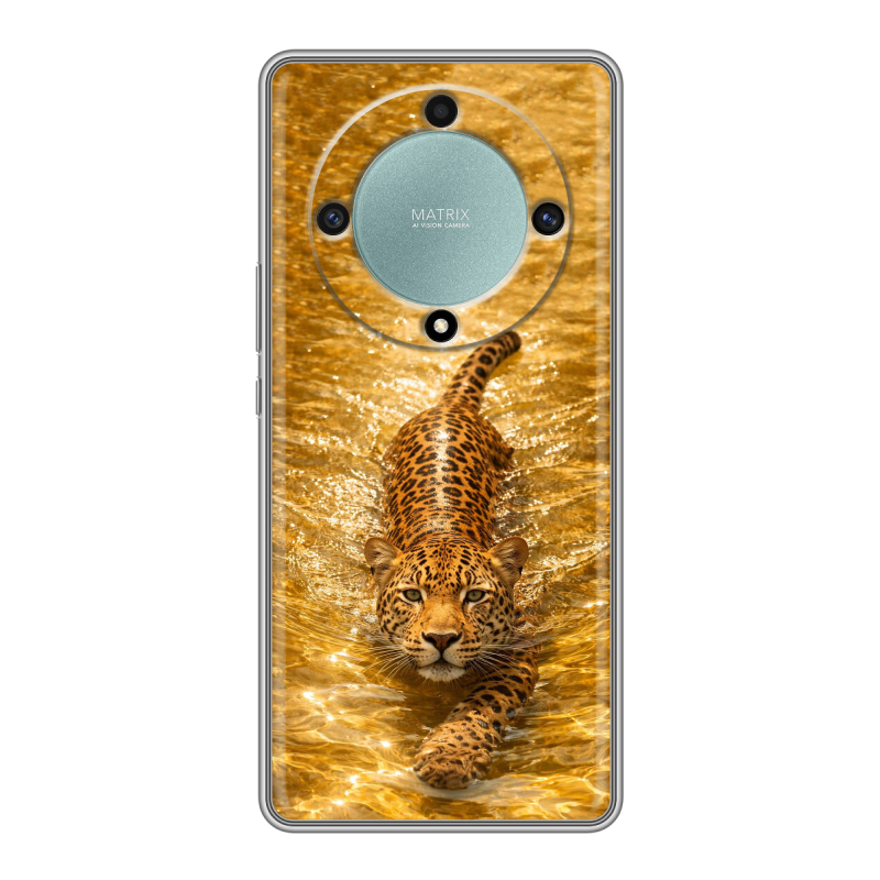 Силиконовый противоударный чехол на Huawei Honor X9a с принтом женский Силиконовый противоударный чехол на Huawei Honor X9a с принтом женский