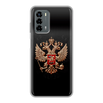Силиконовый чехол на ZTE Blade V40 Vita с принтом Герб России