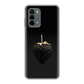 Силиконовый чехол на ZTE Blade V40 Vita с принтом Черная клубника