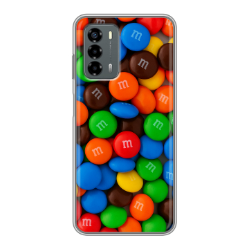 Силиконовый чехол на ZTE Blade V40 Vita с принтом Конфеты