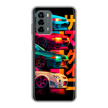 Силиконовый чехол на ZTE Blade V40 Vita с принтом Гоночные машины Силиконовый чехол на ZTE Blade V40 Vita с принтом Гоночные машины