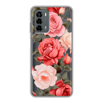 Силиконовый чехол на ZTE Blade V40 Vita с принтом Розы Силиконовый чехол на ZTE Blade V40 Vita с принтом Розы