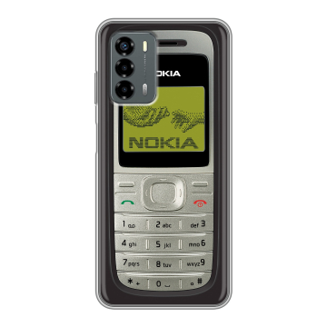 Силиконовый чехол на ZTE Blade V40 Vita с принтом Ретро Нокия Силиконовый чехол на ZTE Blade V40 Vita с принтом Ретро Нокия