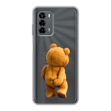 Силиконовый чехол на ZTE Blade V40 Vita с принтом Медведь Силиконовый чехол на ZTE Blade V40 Vita с принтом Медведь