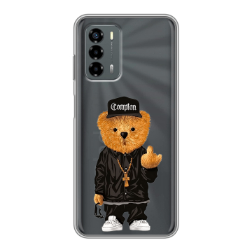Силиконовый чехол на ZTE Blade V40 Vita с принтом Плюшевый медведь Силиконовый чехол на ZTE Blade V40 Vita с принтом Плюшевый медведь