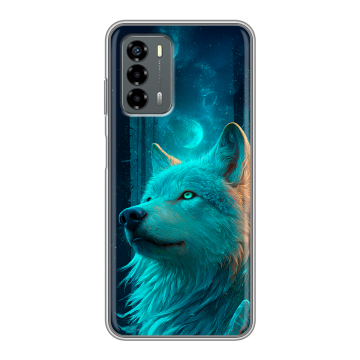 Силиконовый чехол на ZTE Blade V40 Vita с принтом бабочки саккура Силиконовый чехол на ZTE Blade V40 Vita с принтом бабочки саккура