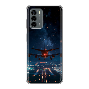 Силиконовый чехол на ZTE Blade V40 Vita с принтом самолет Силиконовый чехол на ZTE Blade V40 Vita с принтом самолет