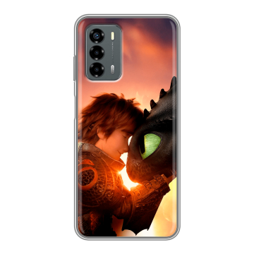 Силиконовый чехол на ZTE Blade V40 Vita с принтом Как приручить дракона Силиконовый чехол на ZTE Blade V40 Vita с принтом Как приручить дракона