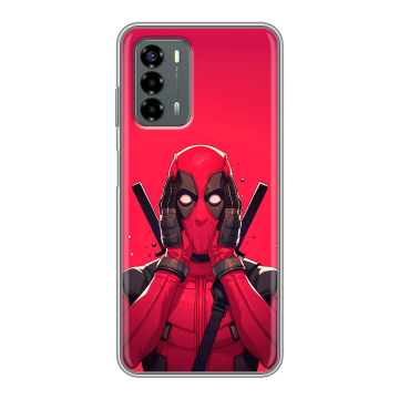 Силиконовый чехол на ZTE Blade V40 Vita с принтом Дедпул Deadpool Силиконовый чехол на ZTE Blade V40 Vita с принтом Дедпул Deadpool