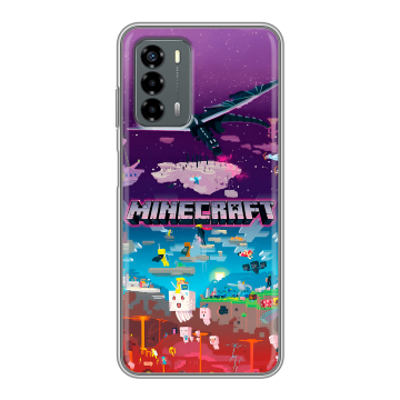 Силиконовый чехол на ZTE Blade V40 Vita с принтом Майнкрафт Minecraft Силиконовый чехол на ZTE Blade V40 Vita с принтом Майнкрафт Minecraft