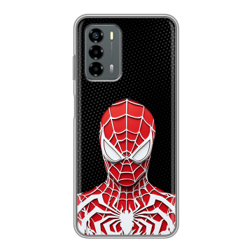 Силиконовый чехол на ZTE Blade V40 Vita с принтом человек паук spiderman Силиконовый чехол на ZTE Blade V40 Vita с принтом человек паук spiderman